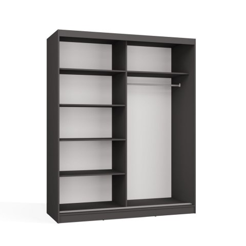 SZAFA PRZESUWNA IGA 160 B ANTRACYT - Funkcjonalność i Nowoczesny Design