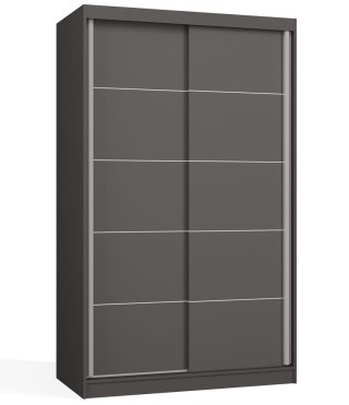 SZAFA Przesuwna IGA 120 CM C ANTRACYT SZPROSY - Nowoczesny Design