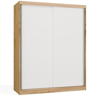 SZAFA Przesuwna IGA 160 CM B DĄB ARTISAN BIEL- Stylowa i Funkcjonalna