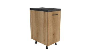 MEBLE KUCHENNE ZESTAW VARIO 240X180CM Z4 CZARNY/EVOKE BLAT DISTRICT BEZ AGD