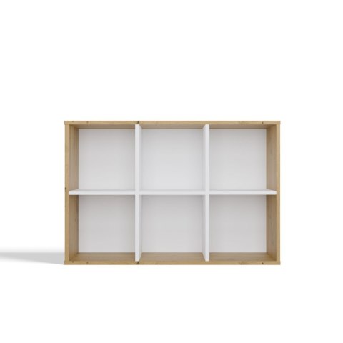 Regał Malax MINI 2X3 DĄB ARTISAN BIEL