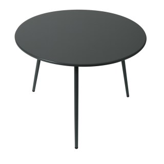 Stolik Kawowy Ogrodowy VIBE 60 Cm Stalowy 3 Nogi Szary