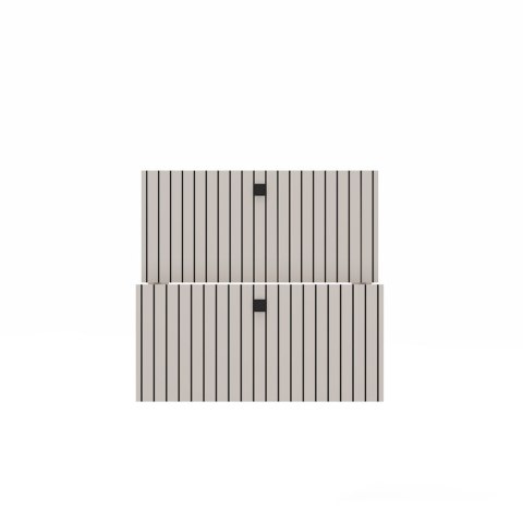 SZAFKA POD UMYWALKĘ TIGO 60 2S KASZMIR 2 SZUFLADY RYFLOWANY FRONT WISZĄCA