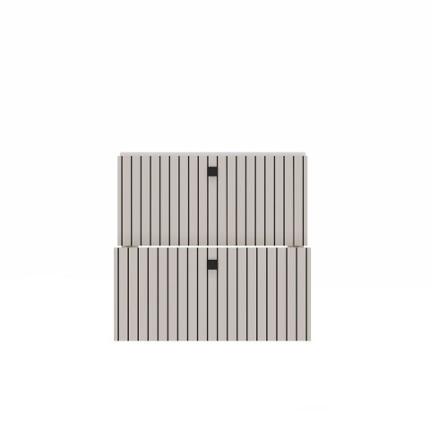 SZAFKA POD UMYWALKĘ TIGO 60 2S KASZMIR RYFLOWANY FRONT + UMYWALKA