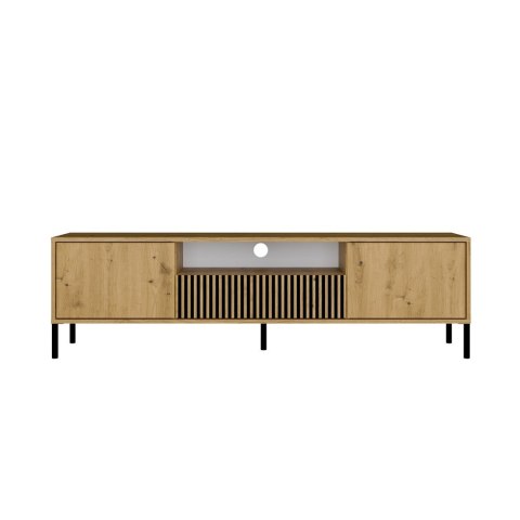 SZAFKA RTV KAMARO 160 DĄB ARTISAN Front ryflowany + Klasyczny
